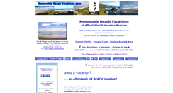 Desktop Screenshot of memorable-beach-vacations.com