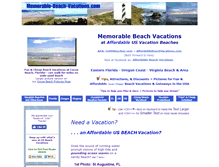 Tablet Screenshot of memorable-beach-vacations.com